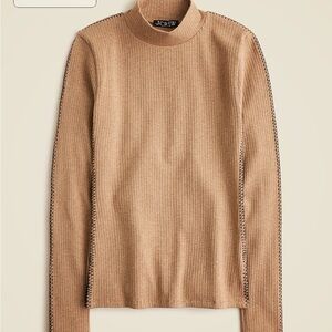 J. Crew Camel Ribbed Knit Sweater
